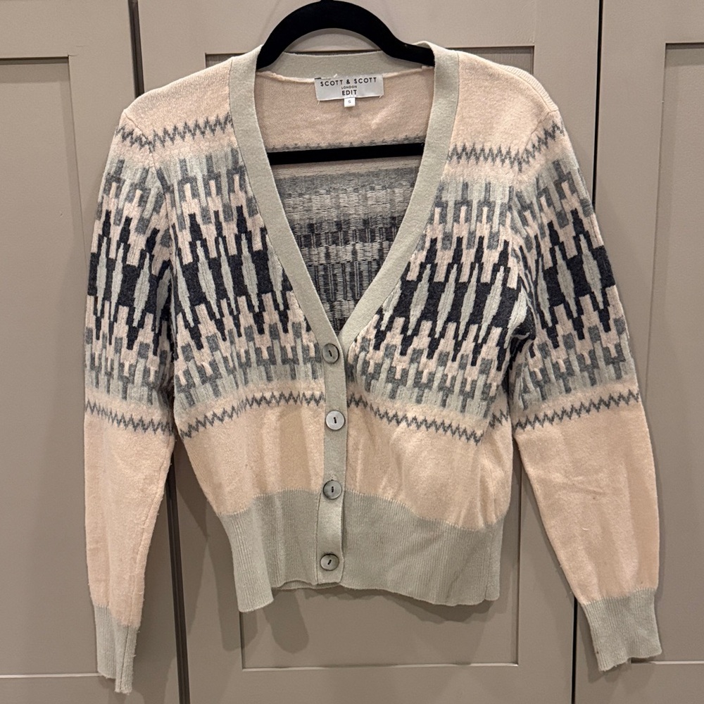 Scott & Scott London Merino Wool Cardigan